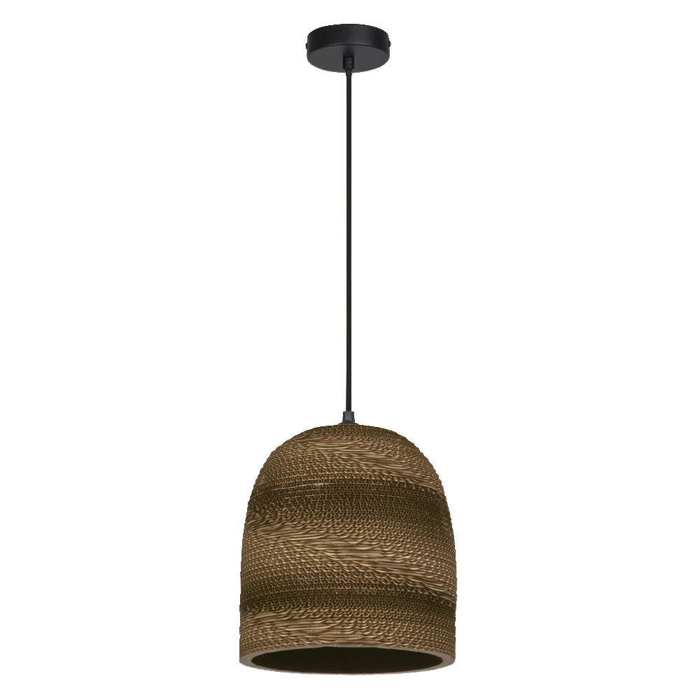 OSRAM DECOR Lampada a sospensione Decor Palla di cartone Campana marrone, E27 - Image 2