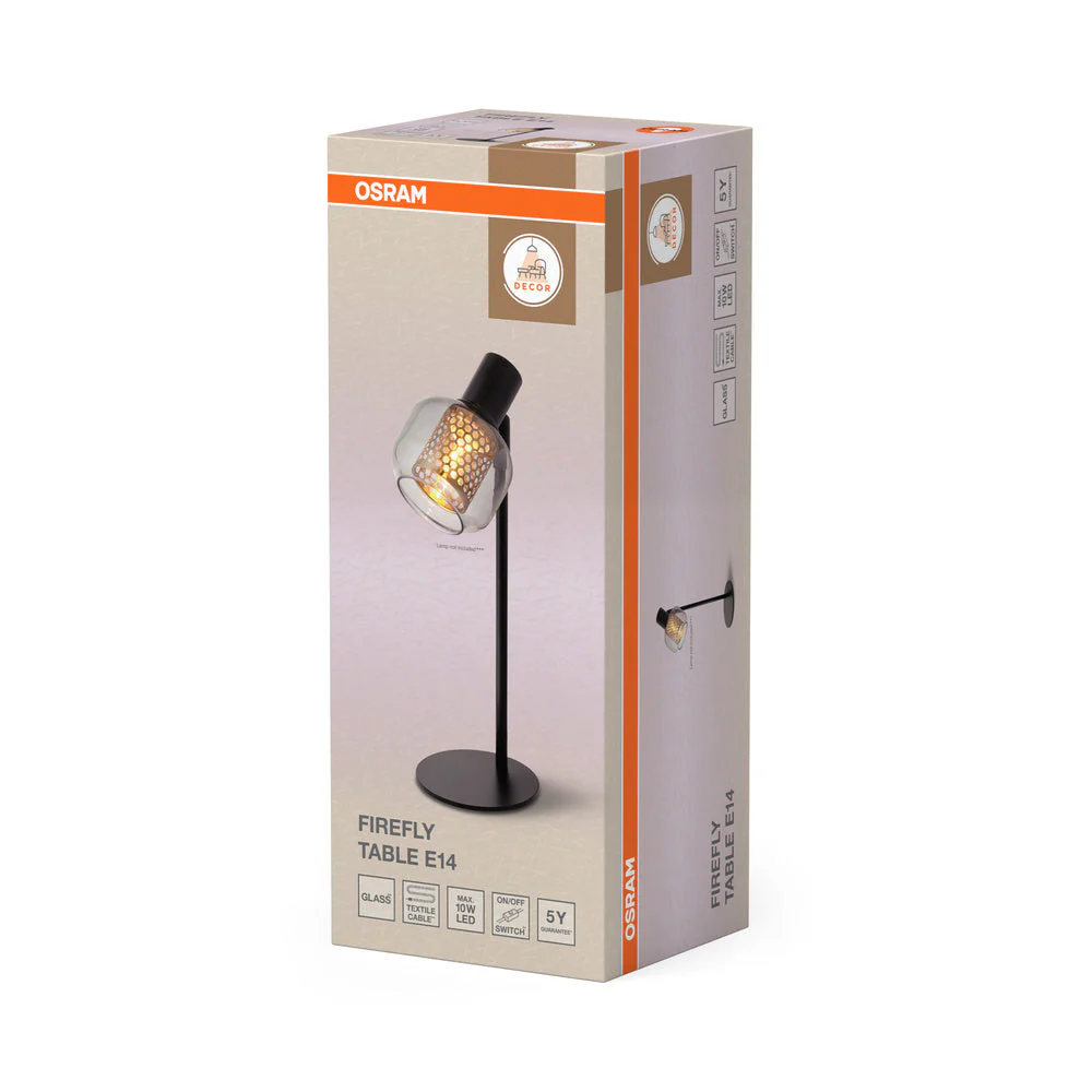 OSRAM DECOR Firefly lampada da tavolo E14 nero - Image 3