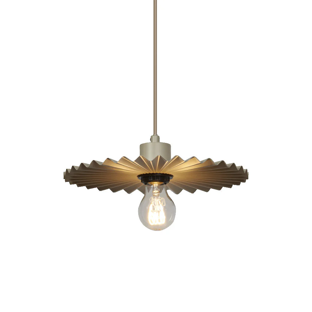 LEDVANCE DECOR Plisse Lampadario a sospensione E27 Beige