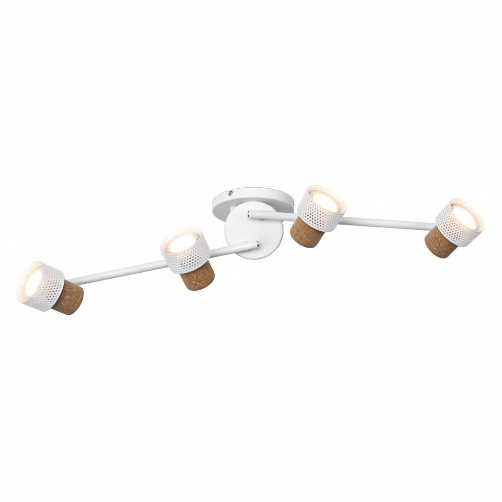 OSRAM DECOR SPOT CORK lampada da soffitto, 4 x 3,4W, 920lm, bianco