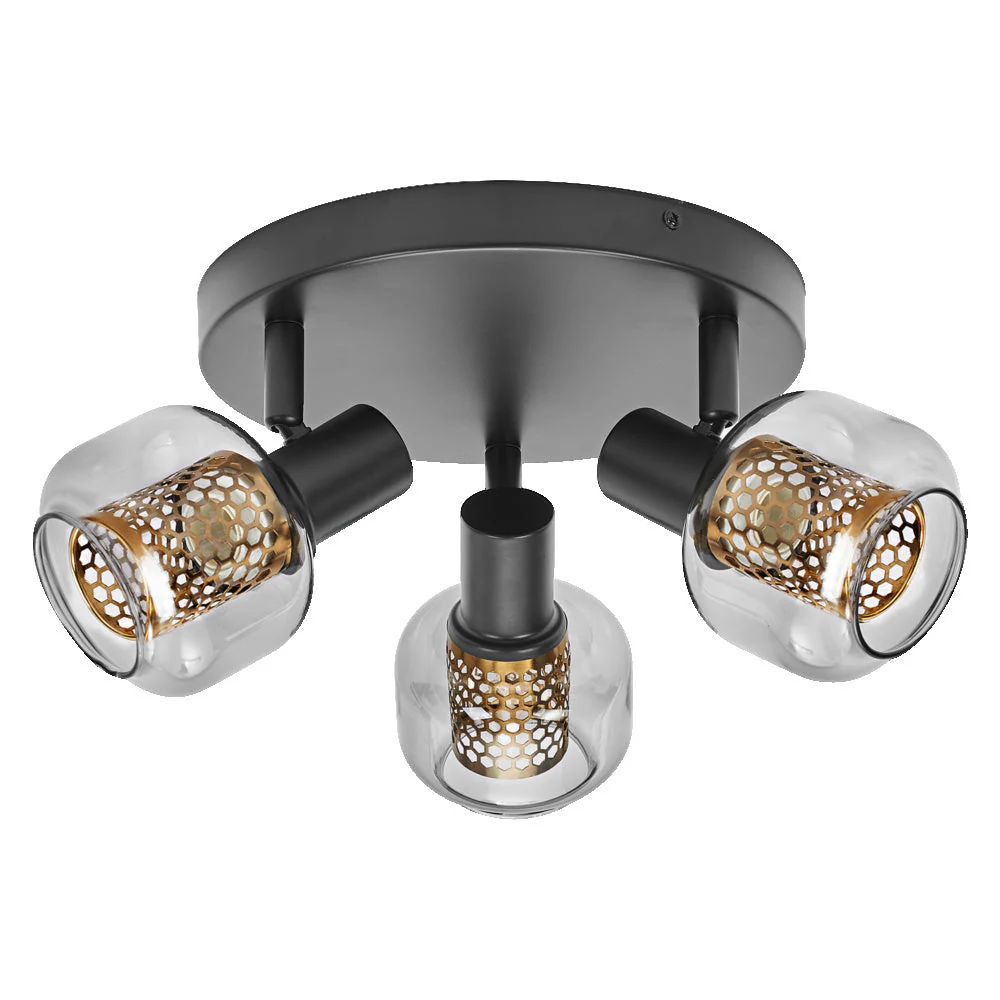 LEDVANCE DECOR Spot Firefly lampada da soffitto nera, lampada OSRAM inclusa, 3 x 2.8W, E14 - Image 3