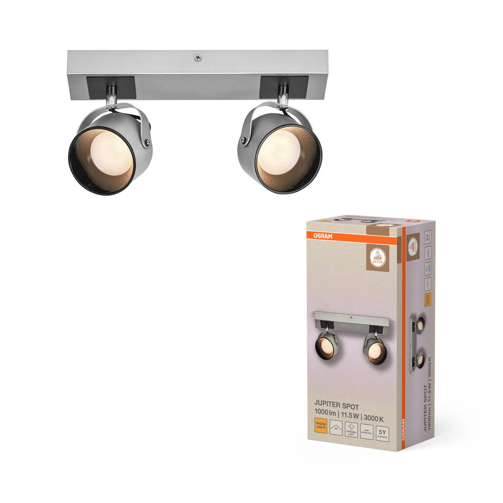 OSRAM DECOR SPOT JUPITER lampada da soffitto, 11,5W, 410lm, argento - Image 2