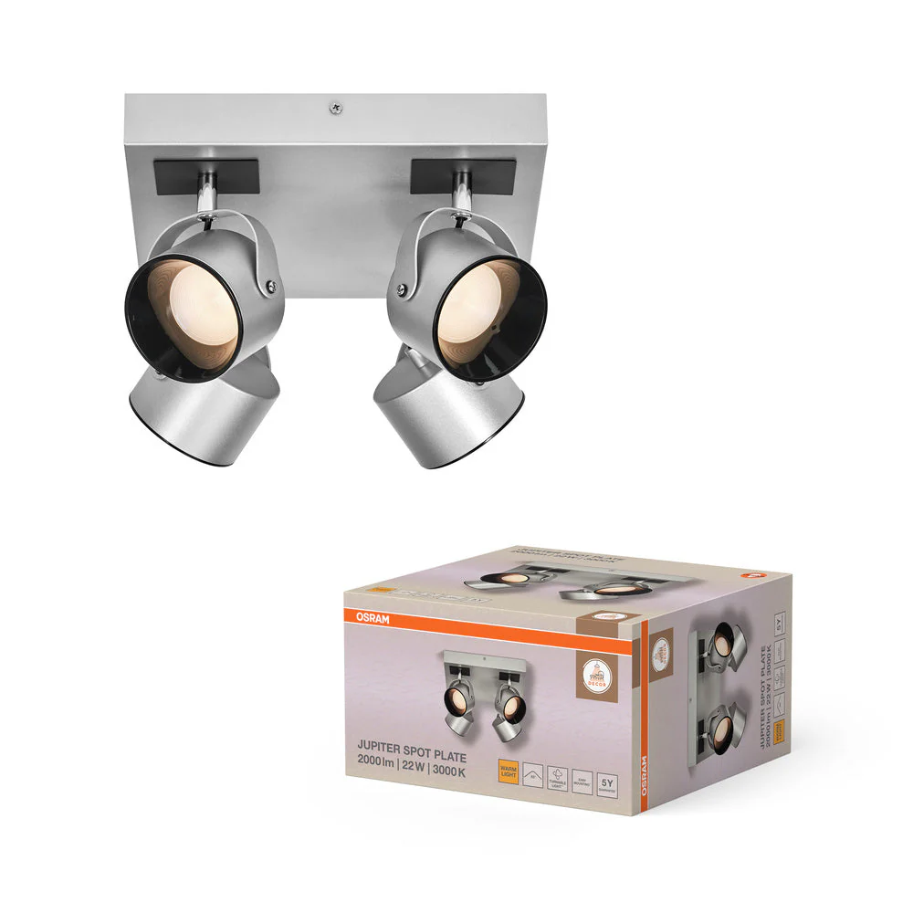 OSRAM DECOR SPOT JUPITER lampada da soffitto, 22W, 750lm, argento - Image 2