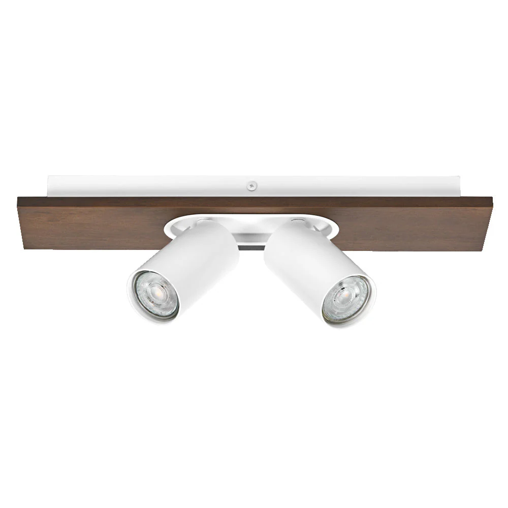 OSRAM DECOR SPOT MERCURY lampada da soffitto, 2 x 3,4W, effetto legno, bianco - Image 3