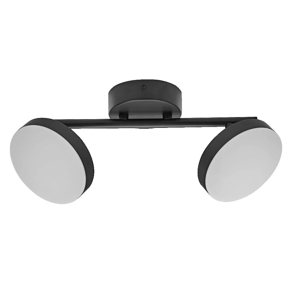 LEDVANCE DECOR Spot Moon lampada da soffitto nera, 2 faretti, 10.5W - Image 3