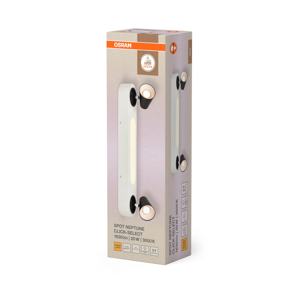 OSRAM DECOR SPOT NEPTUNE lampada da soffitto, 20W, 715lm, bianco - Image 4