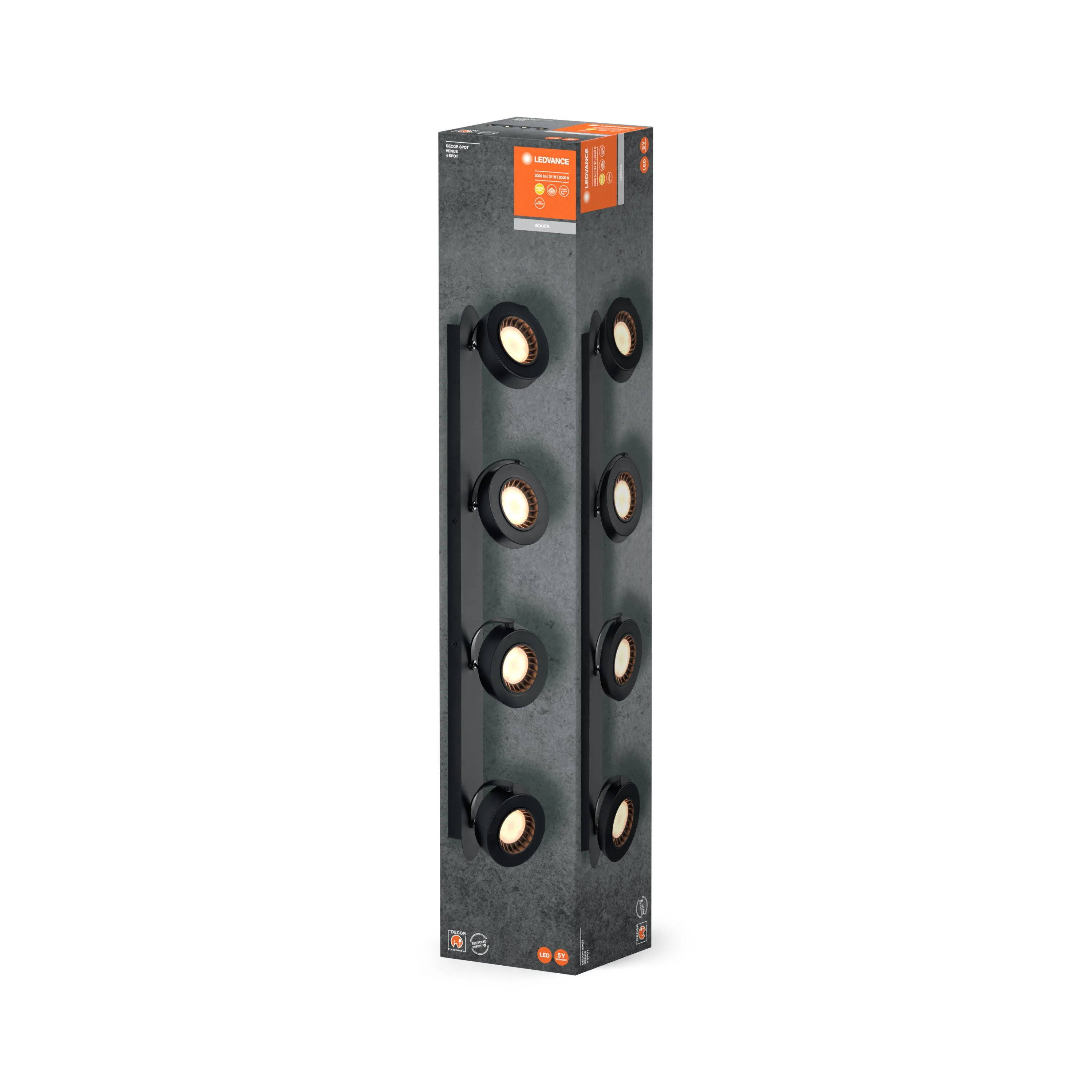 LEDVANCE DECOR SPOT VENUS lampada da soffitto, 21W, 910lm, nero - Image 3