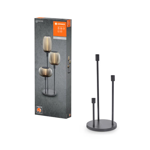 LEDVANCE Decor Stick Floor Dark Grey Lampada da terra 78cm 3x E27
