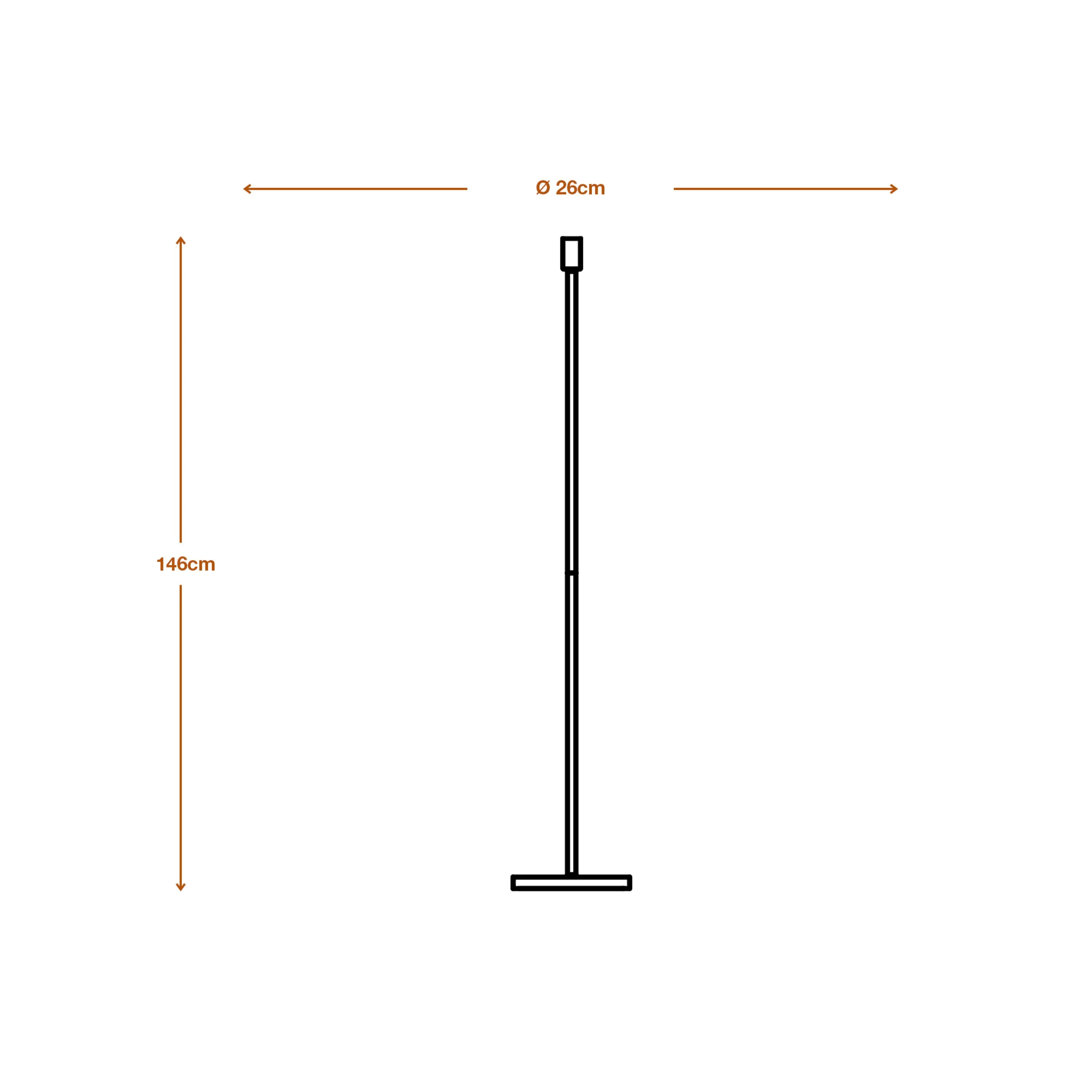 LEDVANCE Decor Stick Lampada da terra Dark Grey Tall 146cm E27 - Image 6