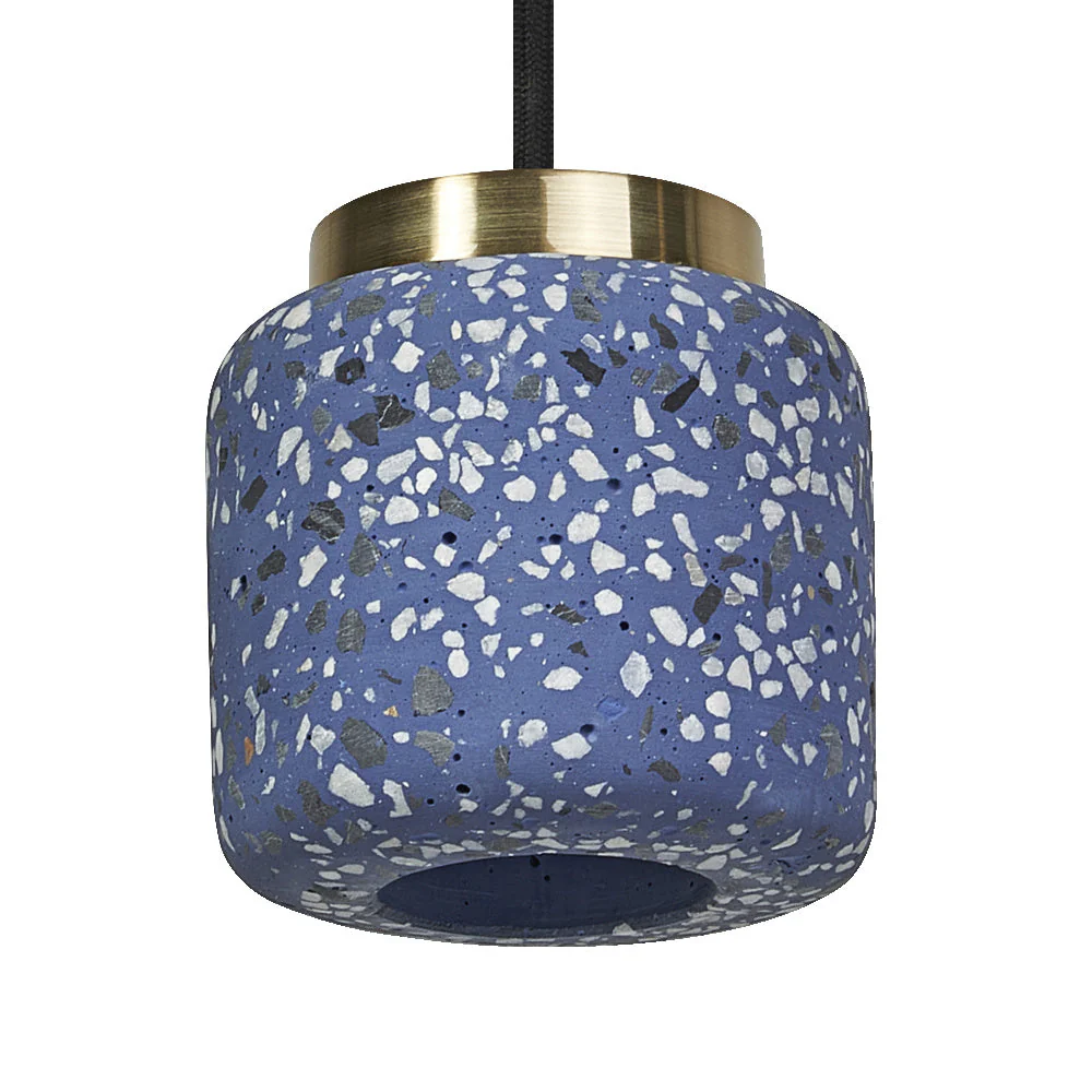 LEDVANCE DECOR Lampada a sospensione a sfera in terrazzo blu, GU10 - Image 3