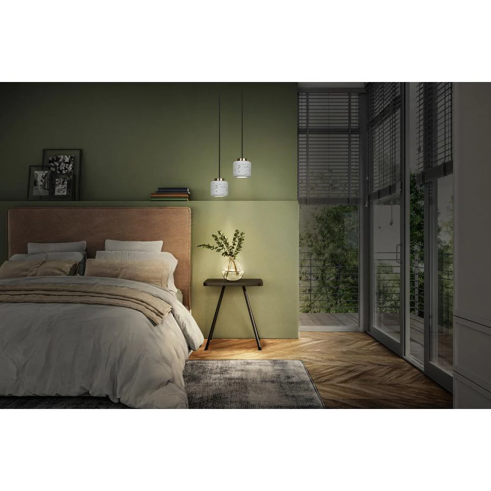 LEDVANCE DECOR Lampada a sospensione a sfera Terrazzo bianca, GU10 - Image 5
