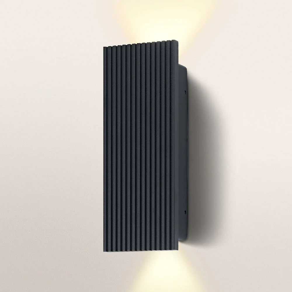 OSRAM ENDURA® Style Applique esterna Striped Box Up-Down 6W IP54 grigio scuro - Image 4