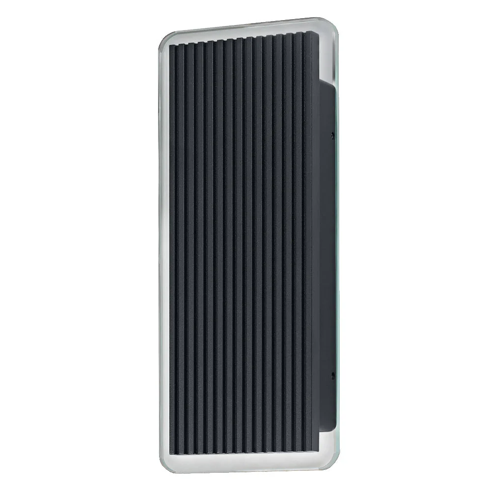 OSRAM ENDURA® Style Applique esterna Striped Brick Up-Down 6W IP54 grigio scuro - Image 2