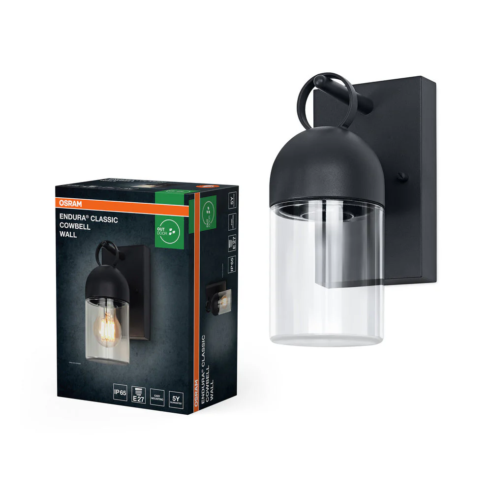 OSRAM ENDURA® Classic Cowbell Applique da esterno IP65 E27 Grigio scuro