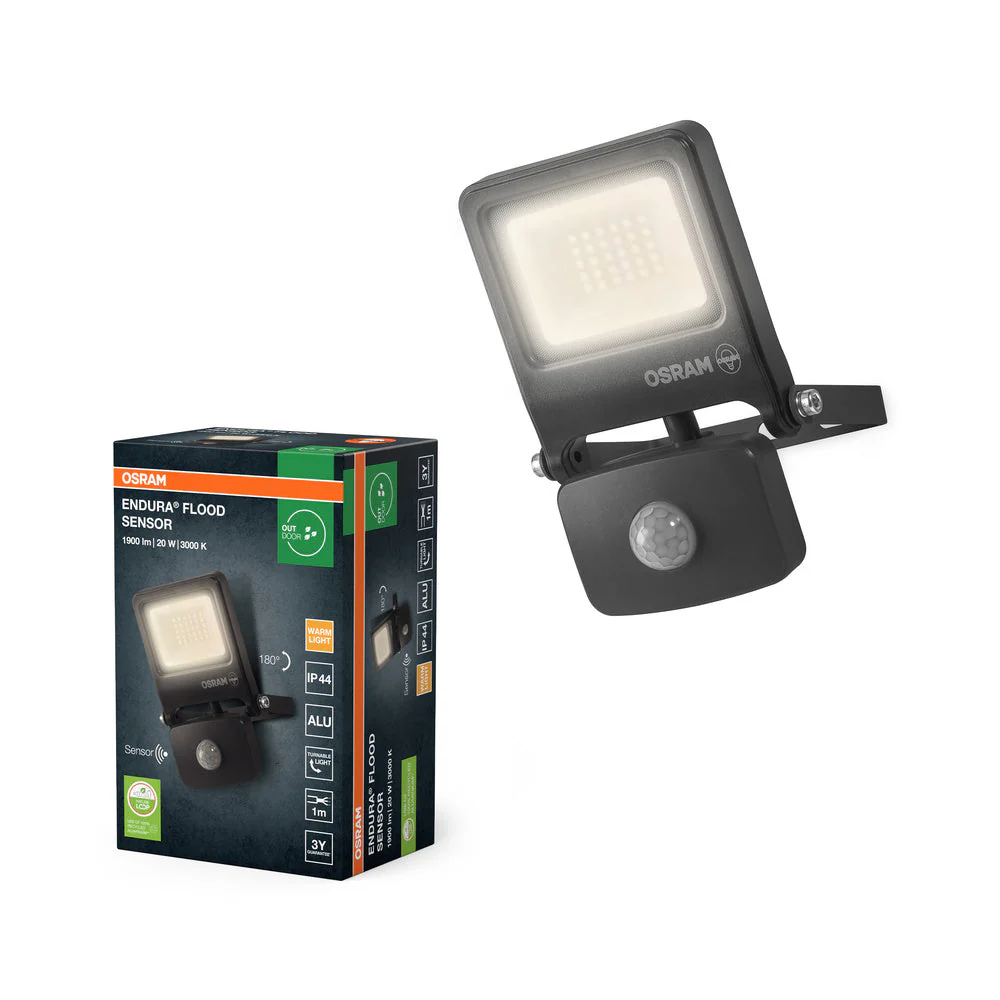 OSRAM ENDURA® FLOOD Sensore Bianco Caldo 20 W 3000 K DG