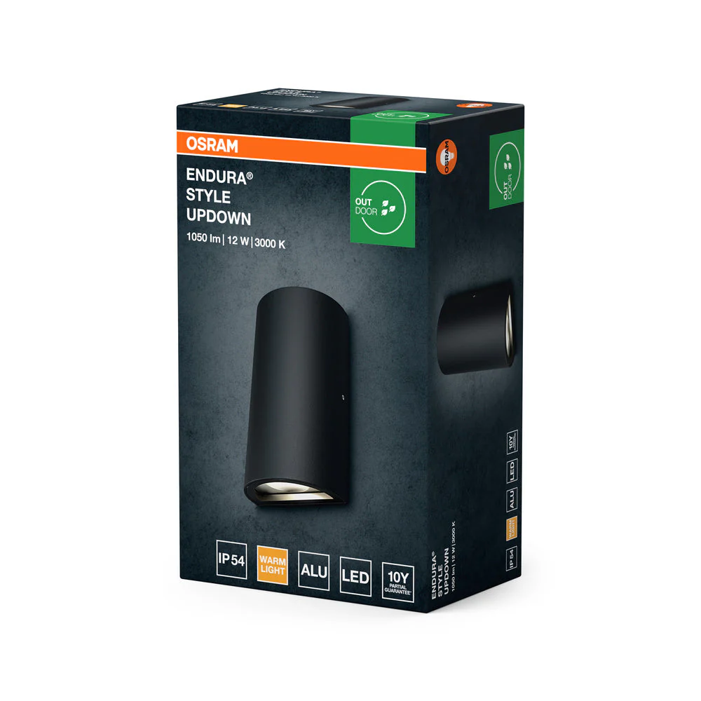 OSRAM LED lampada da parete e soffitto, lampada per applicazioni esterne, bianco caldo, 55,0 mm x 90,0 mm x 160,0 mm, ENDURA STYLE UPDOWN - Image 3