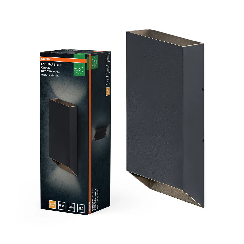 OSRAM ENDURA® Style Applique esterna Copen Up-Down 10W IP54 grigio scuro