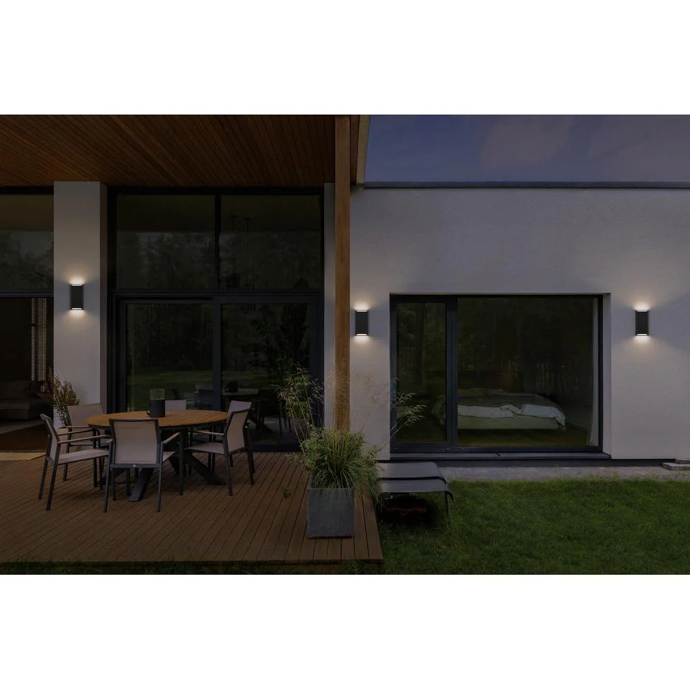 OSRAM ENDURA® Style IP65 Parete Idar Grigio Scuro, lampada da parete, 340 lm, 3000 K, bianco caldo - Image 4