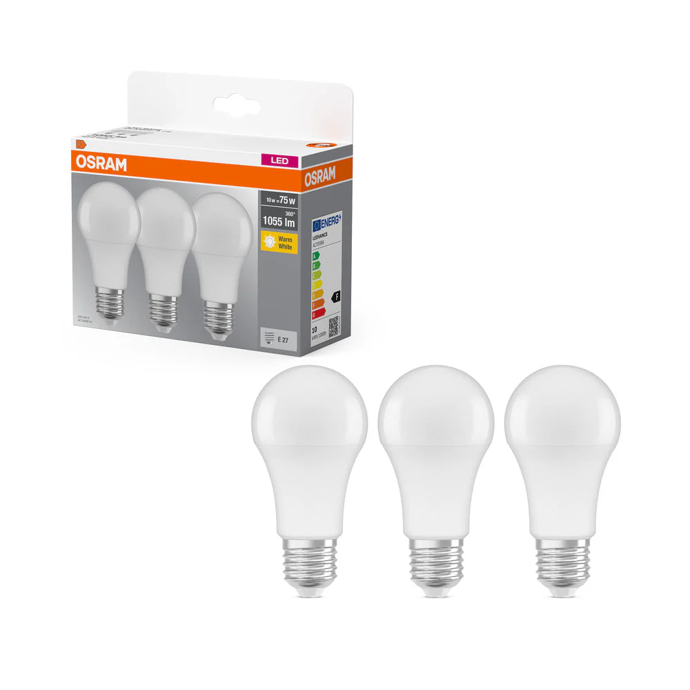 BASE LED CLASSICA A 10W 827 Opalina E27