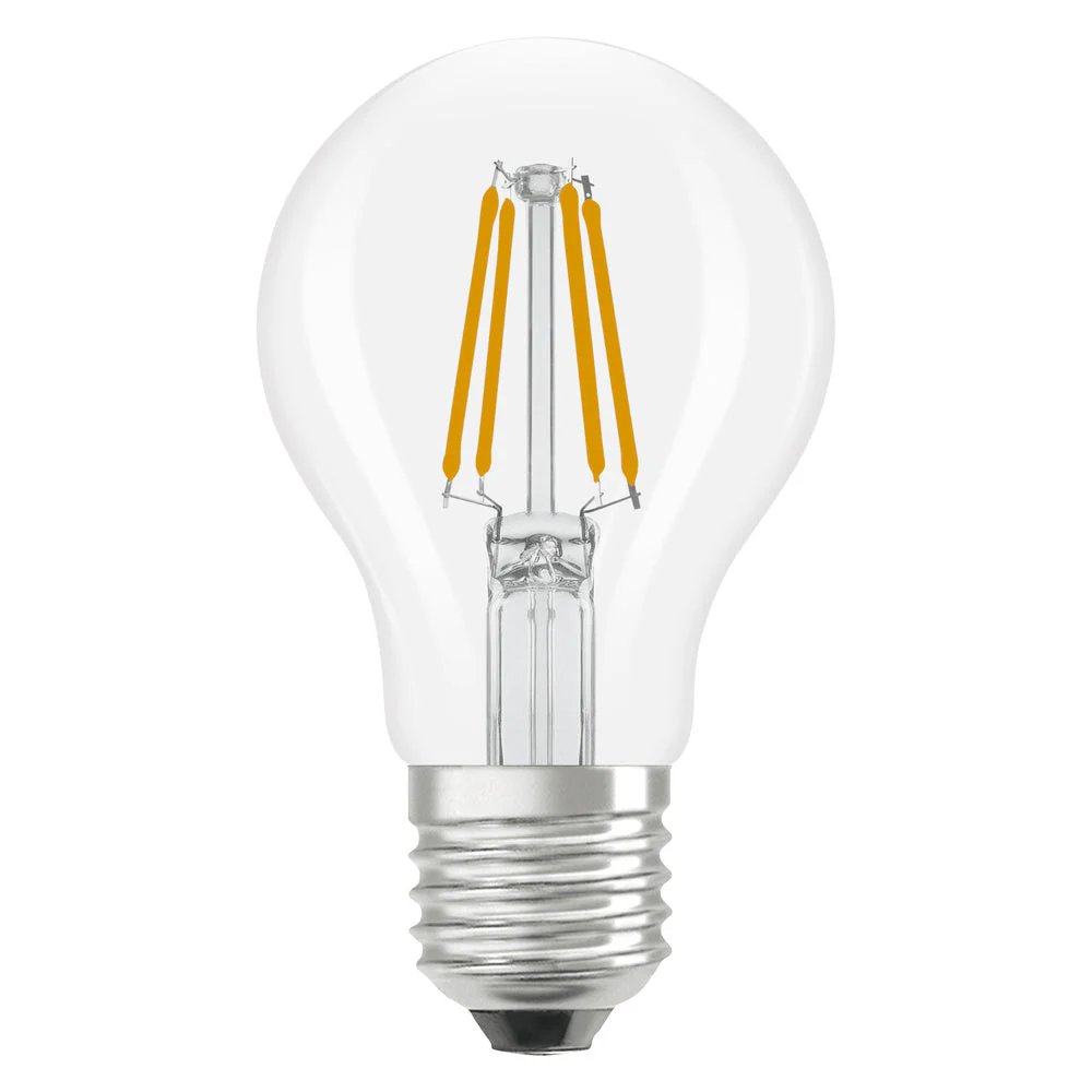 Lampadine LED OSRAM, forma classica a bulbo, sostituzione 40 Watt, E27, forma A, 2700 Kelvin, bianco caldo, vetro trasparente, confezione da 2 pezzi - Image 2