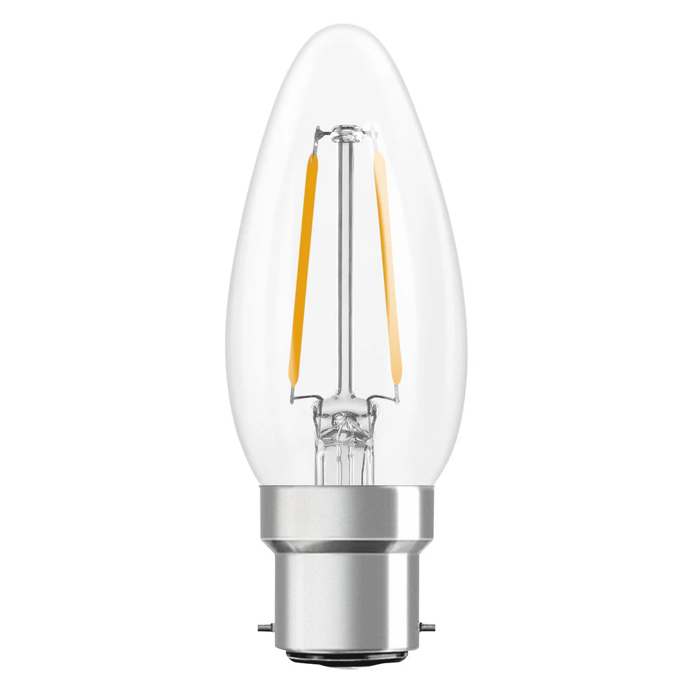 OSRAM Lampada LED Retrofit CLASSIC B 2.5W 827 Chiaro B22d, 250 lm, 2700 K, Bianco caldo - Image 2