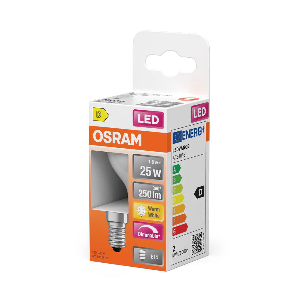 Retrofit LED CLASSIC P DIM 1.8W 827 Opalino E14 - Image 3