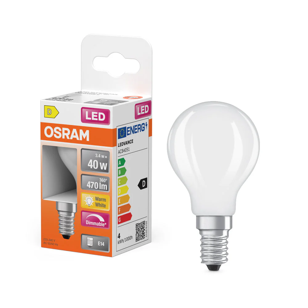 Retrofit LED CLASSIC P DIM 3.4W 827 Opalino E14