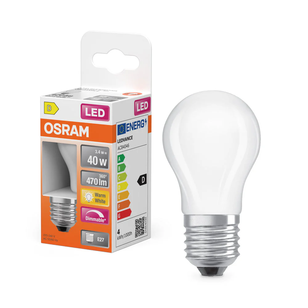 Retrofit LED CLASSIC P DIM 3.4W 827 Opalino E27
