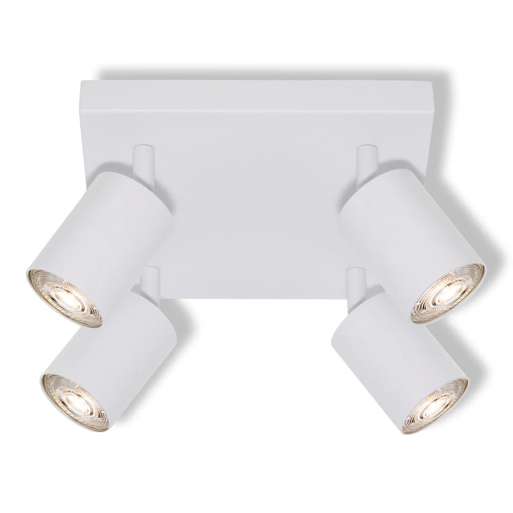OSRAM Faretto LED a 4 punti ELEMENTAL Plate Bianco, Lampada, 4xGU10, Bianco, 21 x 13,8 x 21 cm - Image 2