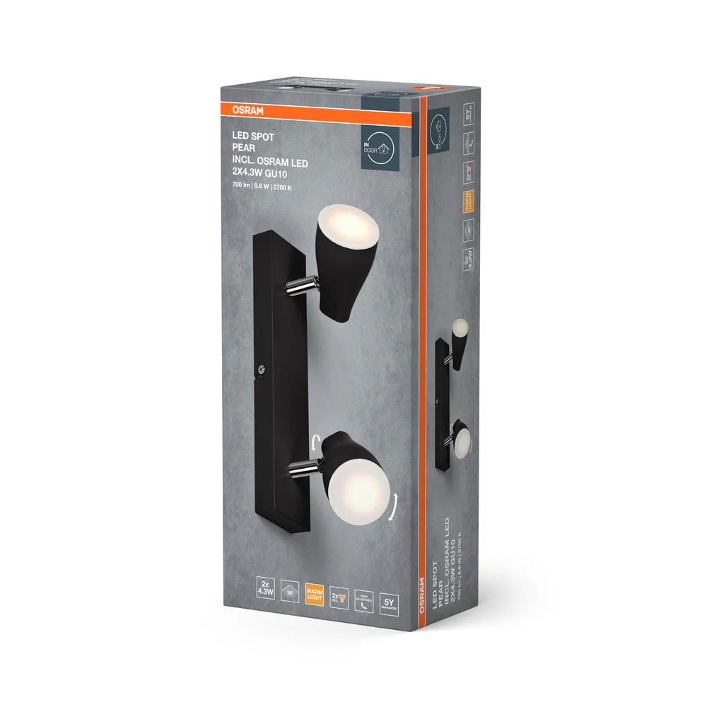 OSRAM LED SPOT PEAR Spot da soffitto a montaggio superficiale, bianco, 8,6W, 420lm - Image 4