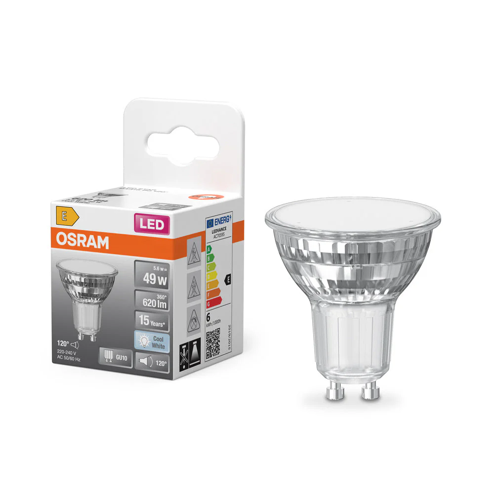 OSRAM LED Riflettore Lampada LED STAR PAR16 6.9W 840 GU10 620lm, 620 lm, 4000 K, Bianco freddo