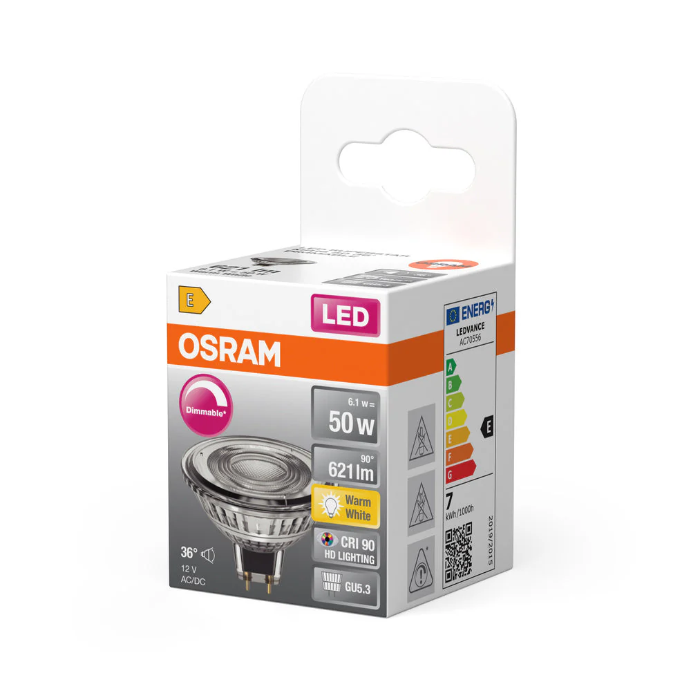 OSRAM Lampada LED LED SUPERSTAR MR16 12 V 6.8W 927 GU5.3, 621 lm, 2700 K, Bianco caldo - Image 3