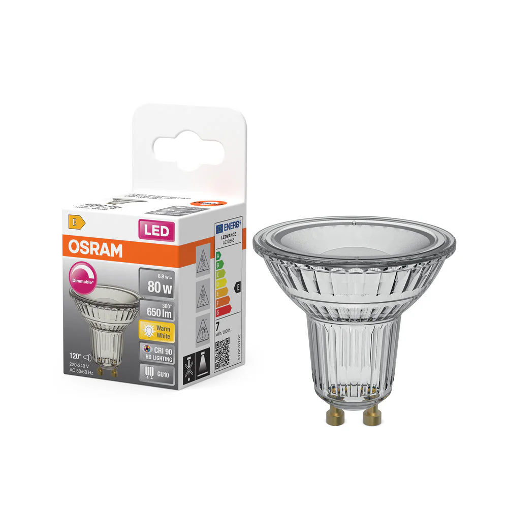 OSRAM LED SUPERSTAR PAR16 LED Spot dimmerabile (ex 80W) 8,3W / 2700K Bianco caldo GU10