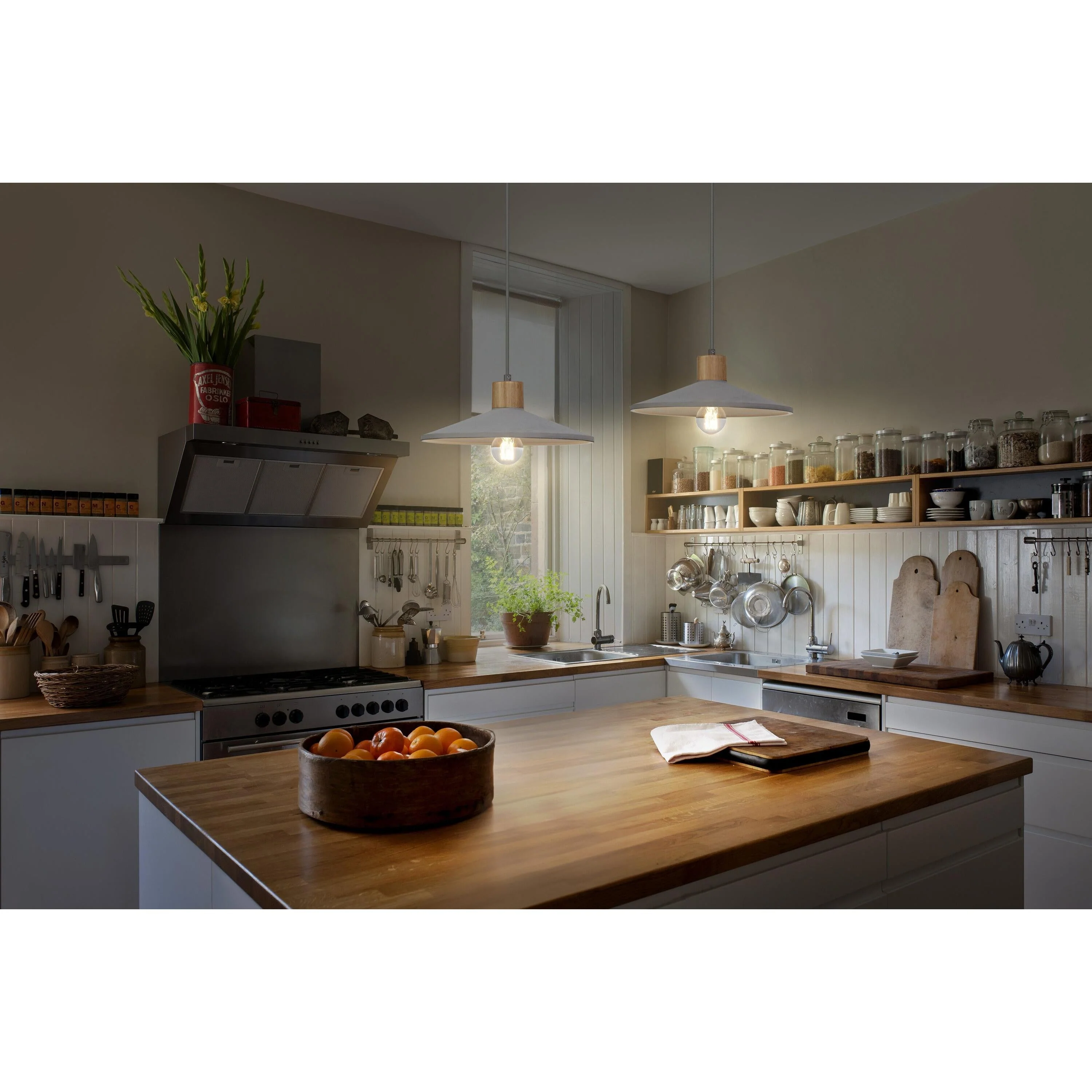Lampada a sospensione in cemento LEDVANCE DECOR Concrete Wood, E27, 320 mm - Image 6