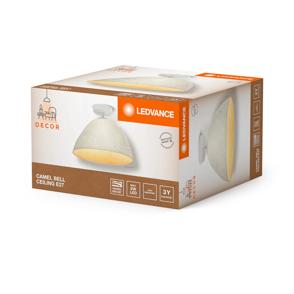 Plafoniera LEDVANCE DECOR Decor Camel Bell bianca, E27, 375 mm - Image 4