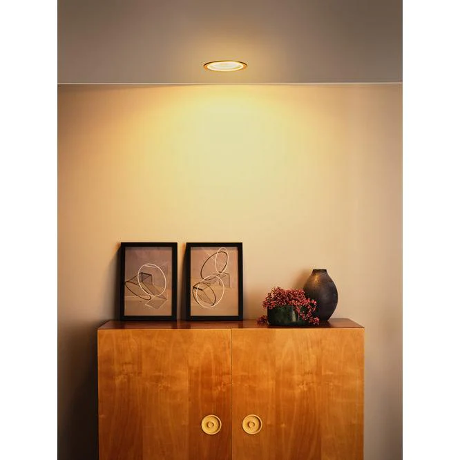 LEDVANCE DECOR FIL DL RIPPLE Downlight, Ø 166mm, argento, 9W, 850lm - Image 4