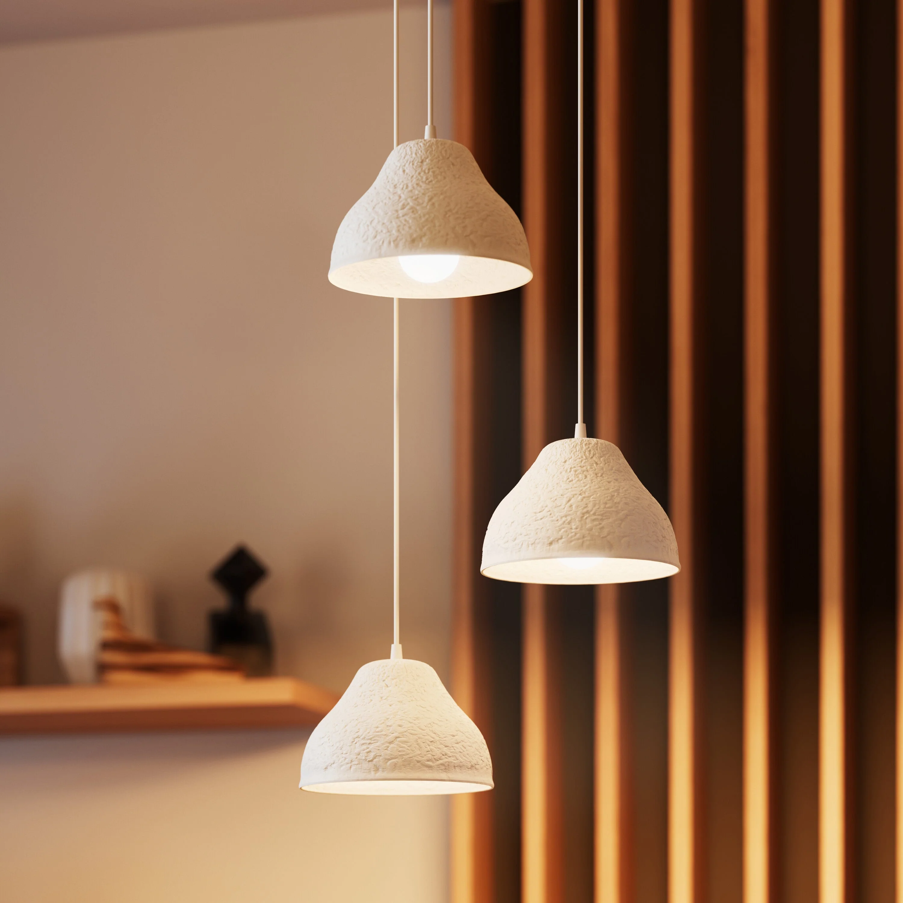 Lampada a sospensione LEDVANCE DECOR a 3 luci Decor Camel Bell bianca, E14 - Image 9