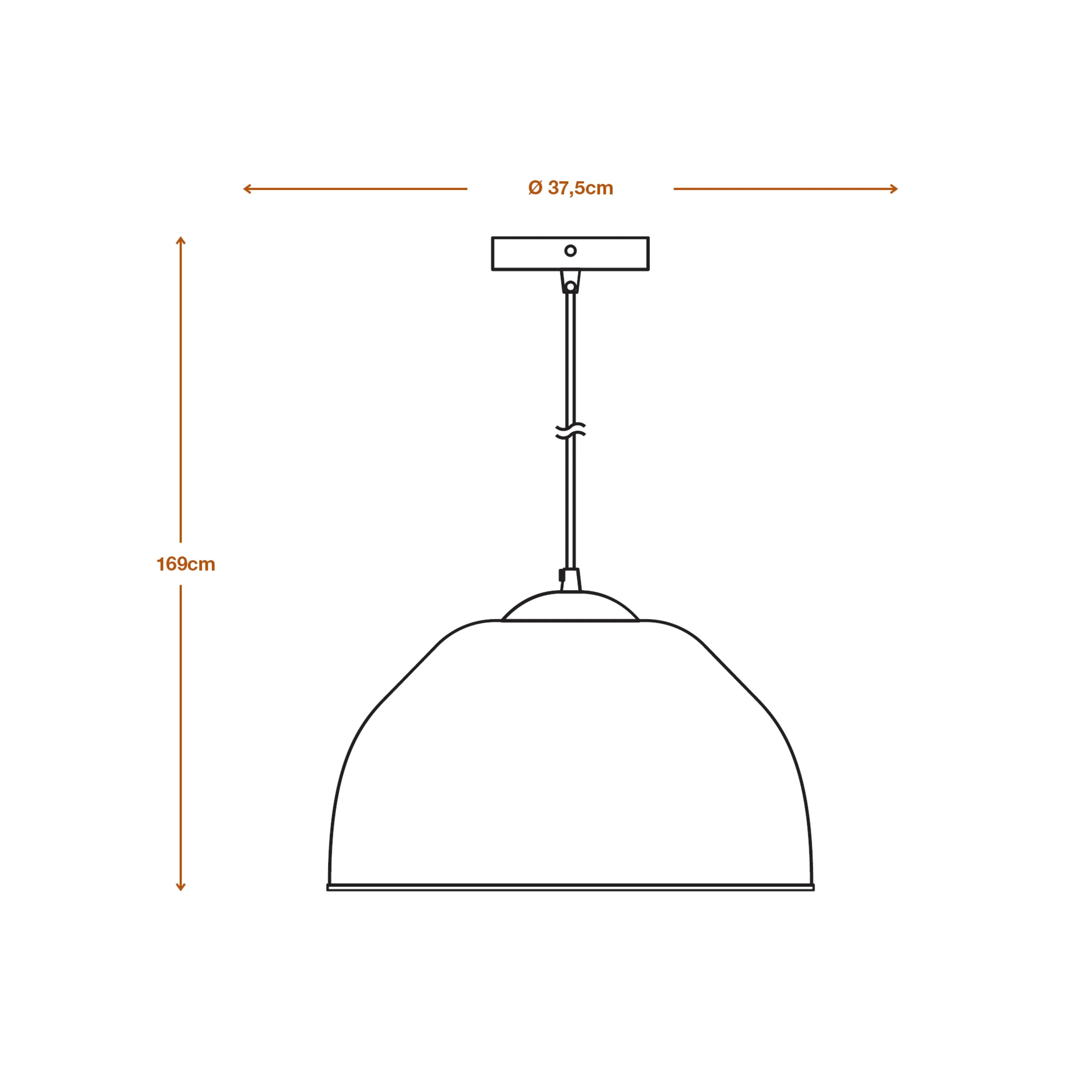 Lampada a sospensione LEDVANCE DECOR Decor Camel Bell bianca, E27, 375 mm - Image 11
