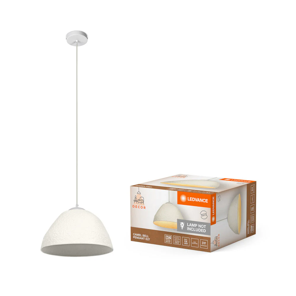 Lampada a sospensione LEDVANCE DECOR Decor Camel Bell bianca, E27, 375 mm - Image 2