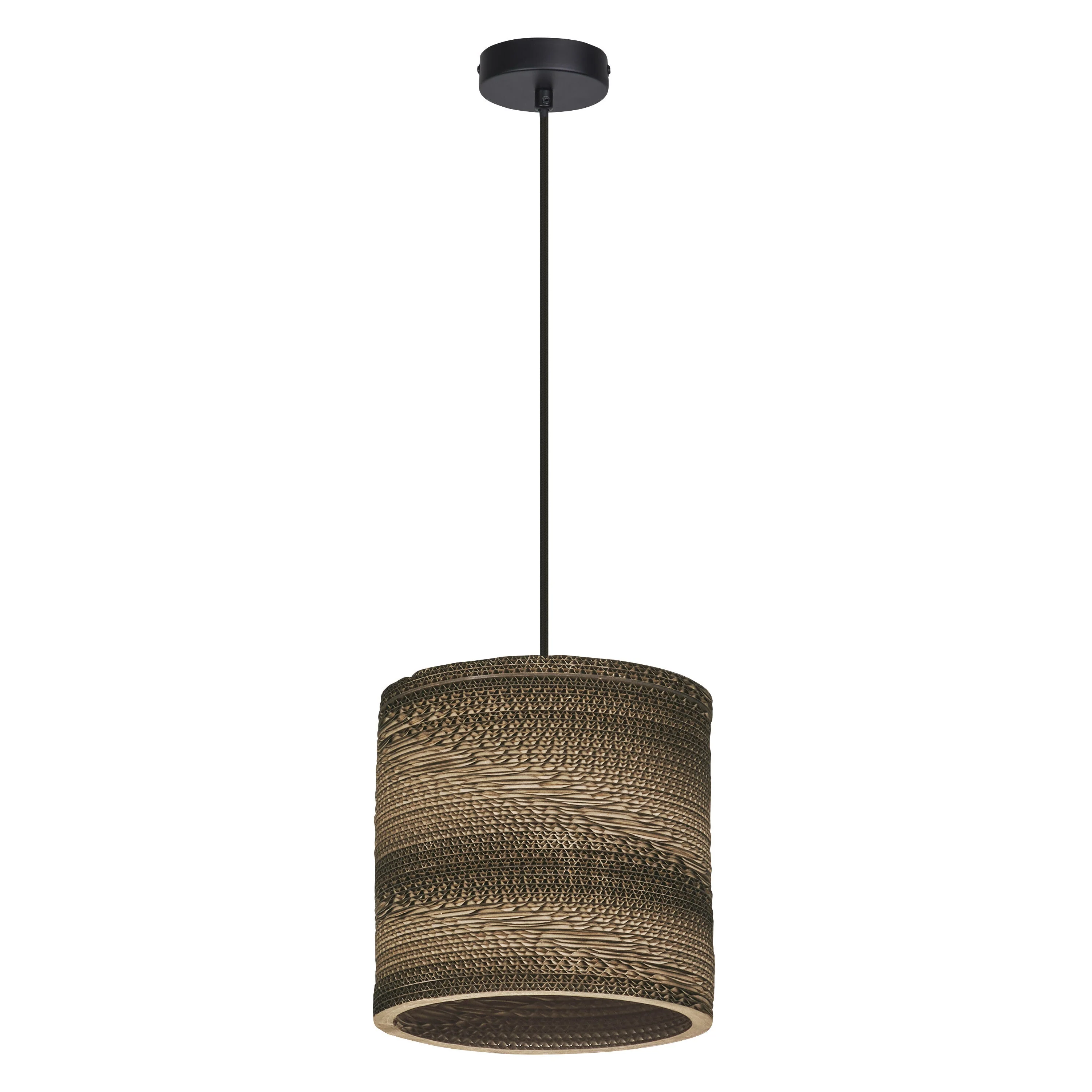 Lampada a sospensione LEDVANCE DECOR Decor Cardboard Cilindro marrone, E27 - Image 4