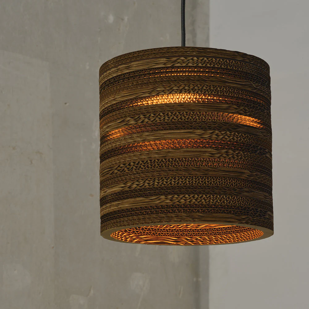 Lampada a sospensione LEDVANCE DECOR Decor Cardboard Cilindro marrone, E27 - Image 9