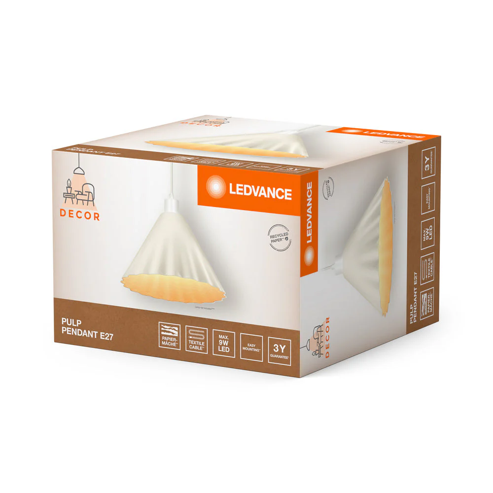 Lampada a sospensione LEDVANCE DECOR Decor Pulp bianco, E27, 310 mm - Image 5