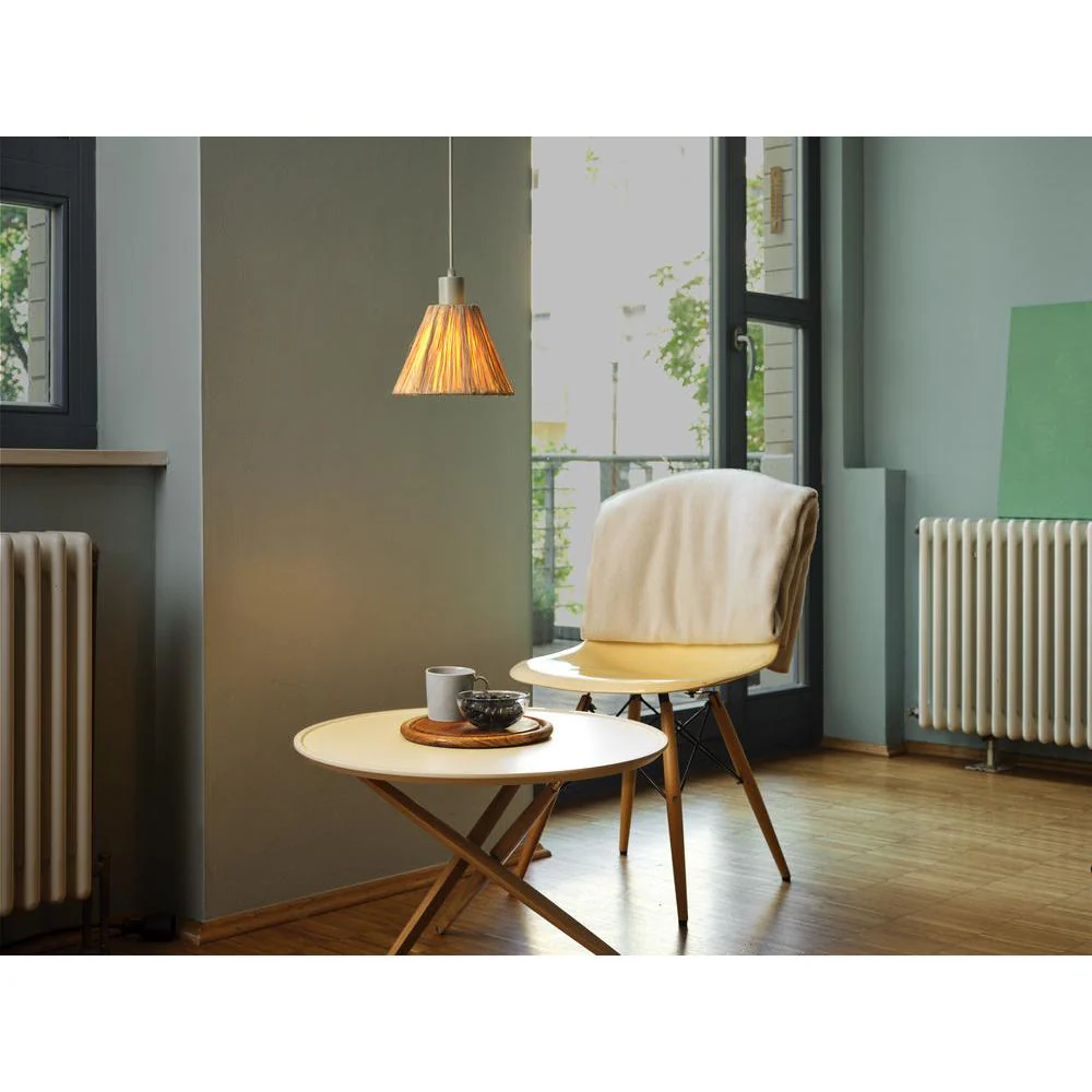 Lampada a sospensione LEDVANCE DECOR Decor Rafia verde-marrone, E27, 200 mm - Image 4