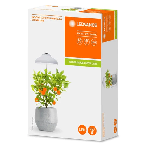 LEDVANCE Ombrello da Giardino Interno LED Luce per Piante 20cm USB 5V 5W / 3400K - Image 3