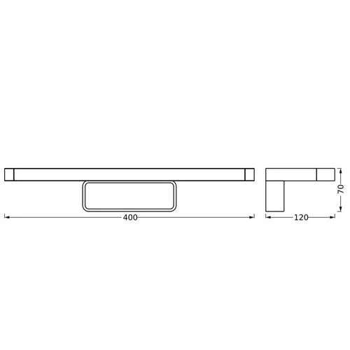 LEDVANCE ORBIS DISC BAR lampada da bagno, nera, 6W, 720lm - Image 4
