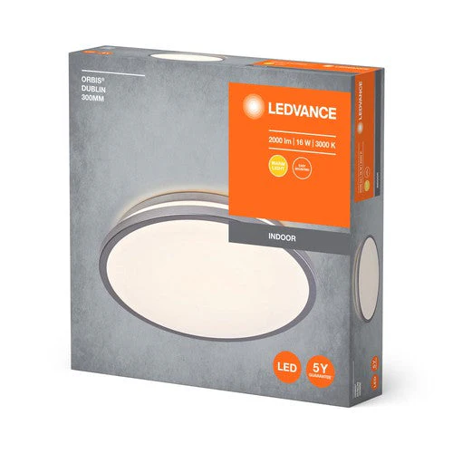 LEDVANCE ORBIS DUBLIN lampada da soffitto, argento, 16W, 2000lm - Image 3