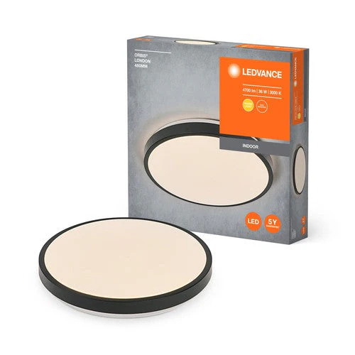 LEDVANCE ORBIS LONDON lampada da soffitto, nero, 36W, 4150lm