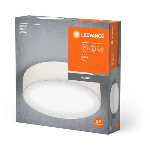 LEDVANCE ORBIS PARIS lampada da soffitto 480mm, beige, 3xE27 - Image 3