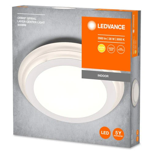 LEDVANCE ORBIS SPIRAL LAYER lampada da soffitto, bianca, 38W, 4000lm - Image 3