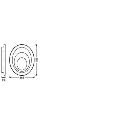 LEDVANCE ORBIS SPIRAL OVAL lampada da soffitto, bianca, 37W, 4000lm - Image 4